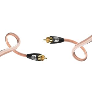 In-Akustik Subwoofer Coaxial Cable Premium Sub-Mono, RCA - RCA, 2 m