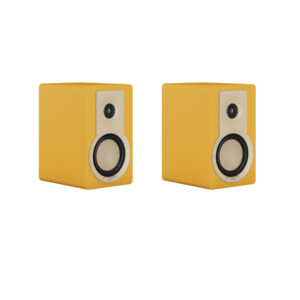 DALI Bookshelf Speaker Kupid, Golden Yellow, 2 Pcs